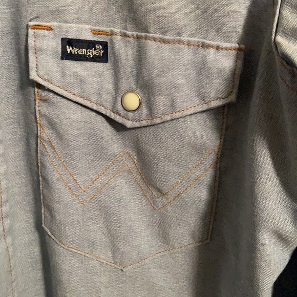 Vintage Wrangler Western Shirt Pearl snaps - Picture 4 of 6